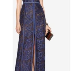 BCBG Navy Lace Gown