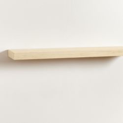 48x8x3 Unfinished Natural Wood Floating Shelf 