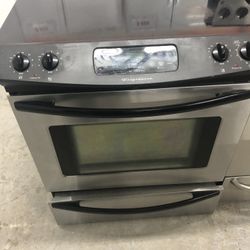 Stainless Slide In Glass Top Stove