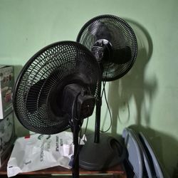 Fans, Two Oscillating Fans Three Speed Adjustable Height