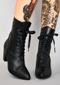 Widow Victorian Vices Boots Dollskill