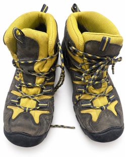 Keen Mid Hiking Boots Gray and Yellow