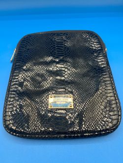 Michael Kors black snakeskin pouch