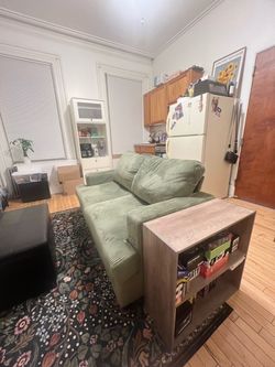 Green Corduroy Loveseat