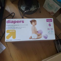 Up And Up Diapers Size 6 W Wipes