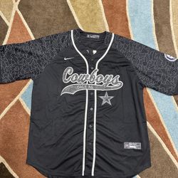 Dallas Cowboys Pollard Black Baseball Jersey 