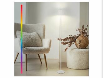 Cordless Floor Lamp for Outdoor/Indoor, RGB 8 Modes & Touch Control, IP54 Waterproof Adjustable Height Standing Lamp, Table Night Lamp for Living Room