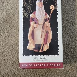 Hallmark St. Nicholas Christmas Visitors Vintage 1995 1st in Series Ornament