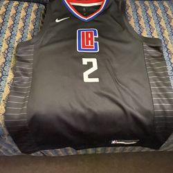 Kawhi Leonard Youth (14/16) Large Los Angeles Clippers Nike Swingman Jersey Black