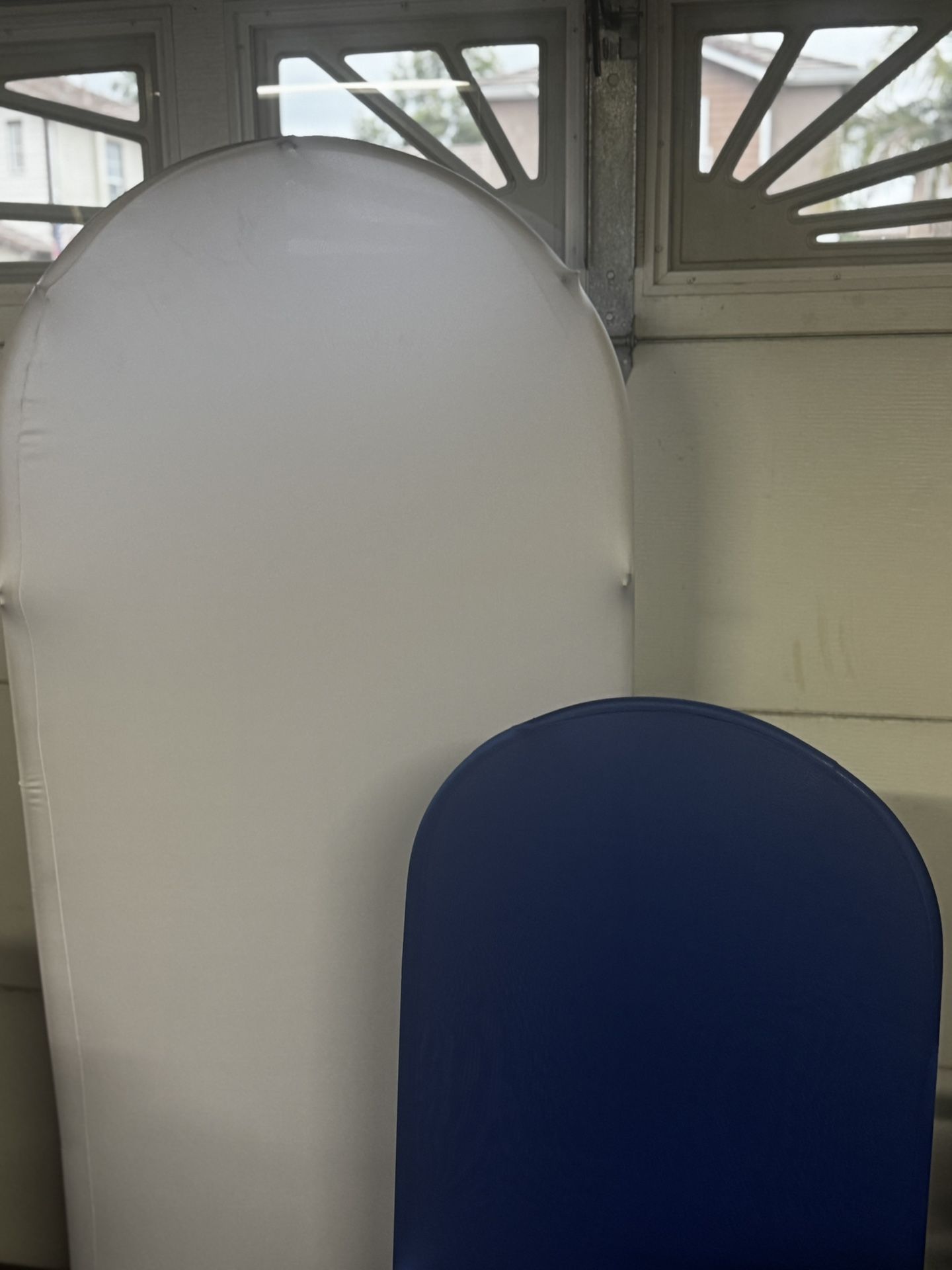 Selling only 2 Arches With Spandex Covers Size 6ft And 4ft Tall - Wedding Baby Shower Decor