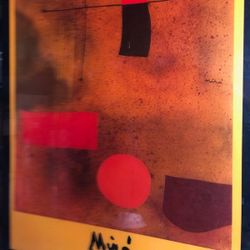 LARGE MIRO POSTER/LITHOGRAPH