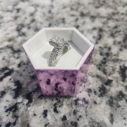 Helzberg Wedding Stack Emerald Cut Eternity Band