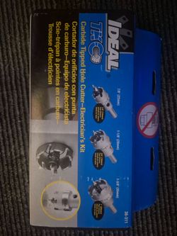 Carbide hole saw  kit.