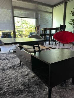 Modern Lift-Top Coffee Table with Hidden Storage
