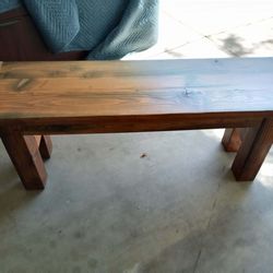 Farmhouse Style Dining Bench (52" Long  x 14" wide x 19 1/4" high) For Sale!!!