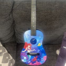 Disney Princess Ariel The Little Mermaid acoustic guitar