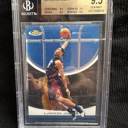 2005 Topps Finest Lebron James BGS 9.5