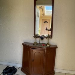 Cabinet And Mirror 