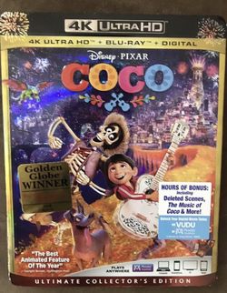 4k Coco Disney marvel Harry Potter DC movies Bluray and dvd collectibles