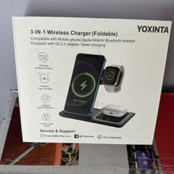 3-in-1 Cell Phone, Smart, Watch, And Airpods Charger