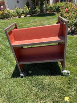 Heavy Duty Rolling 2-Sided Book Rack