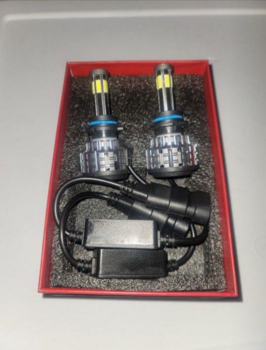 6 Side Super Bright LED Bulbs For All Type Of Vehicles. 6000k 12,000 Lumens.  Each Bulb Has A Built In Fan.