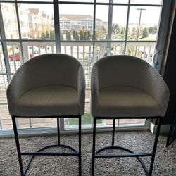 White Modern Bar Stools