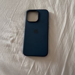 Apple IPhone 13 Pro Max Blue Silicone Case