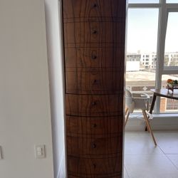 Vintage Rotating Mahogany Gentleman's Chest