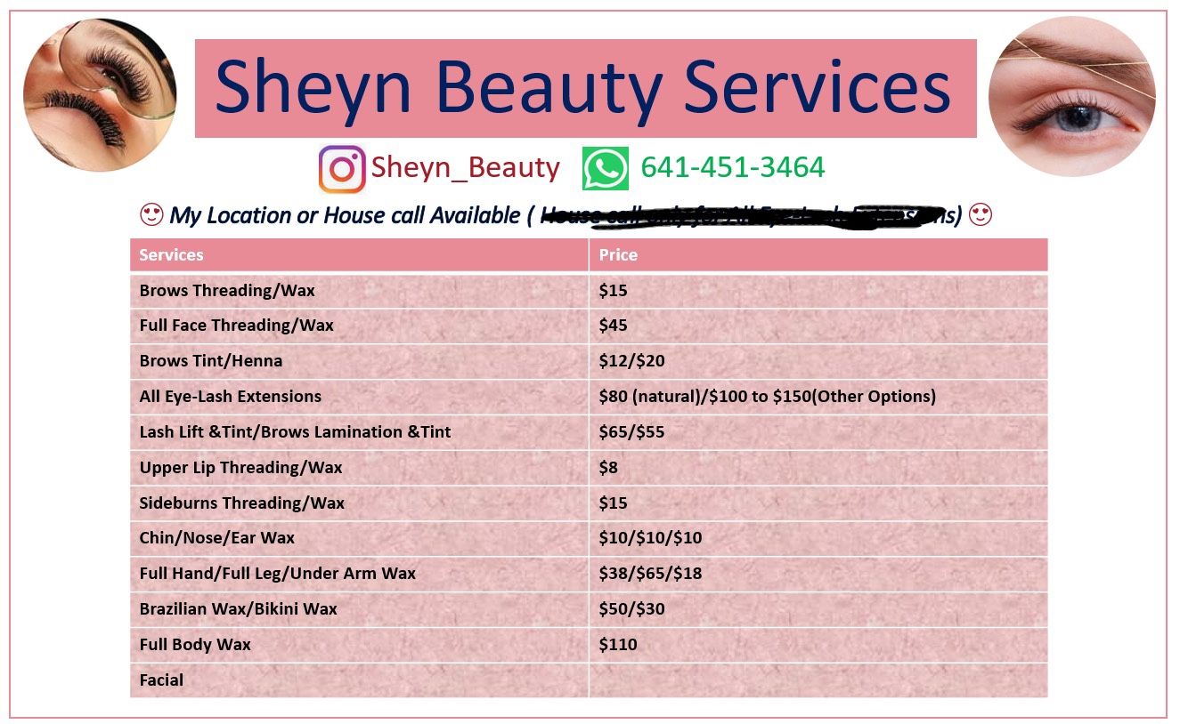 Sheyn_beauty - Lashes Extension - Waxing/Threading