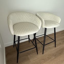 Set of 2 Modern Bar Stools
