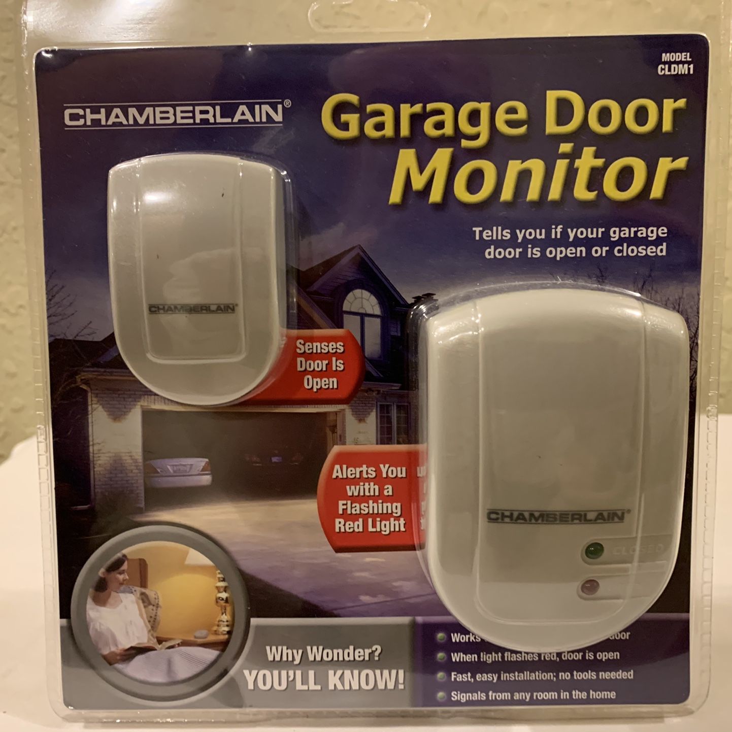 NEW CHAMBERLAIN Garage Door Monitor MODEL-CLDM1