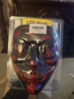 Red Halloween Mask/// Mascara De Halloween Color Rojo