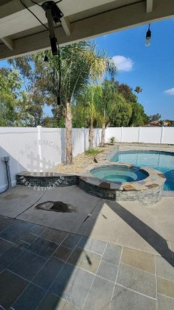 White Vinyl Fence