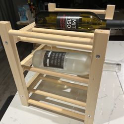 Wine bottle rack for 9 bottles