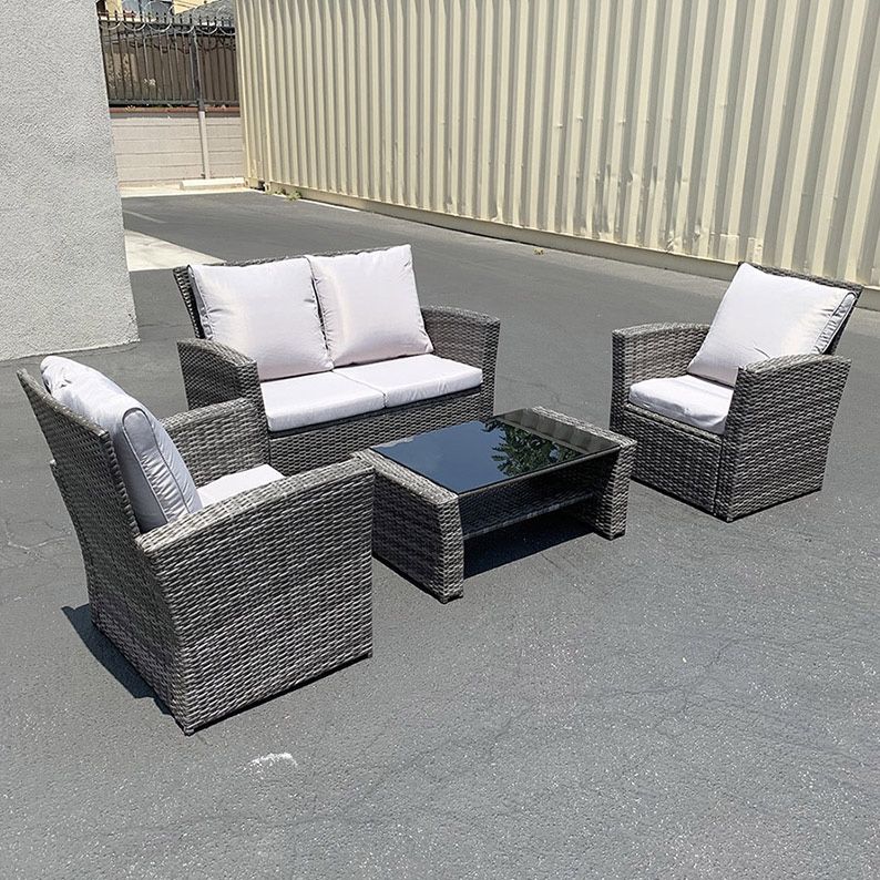 $295 (New in box) Patio piece outdoor wicker furniture rattan set - Main Image