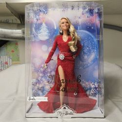 Barbie Mariah Carey Holiday Signature Christmas 2023 Doll Red Dress 2023