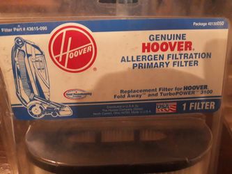 Hoover Replacement Filter 43615-090 For Foldaway And TurboPower 3100 Vacuum