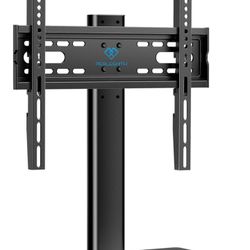 Universal TV Stand, Table Top TV Stand for 32-60 inch TVs & Monitors, Height Adjustable TV Mount Stand Holds up to 88 lbs with Tempered Glass Base