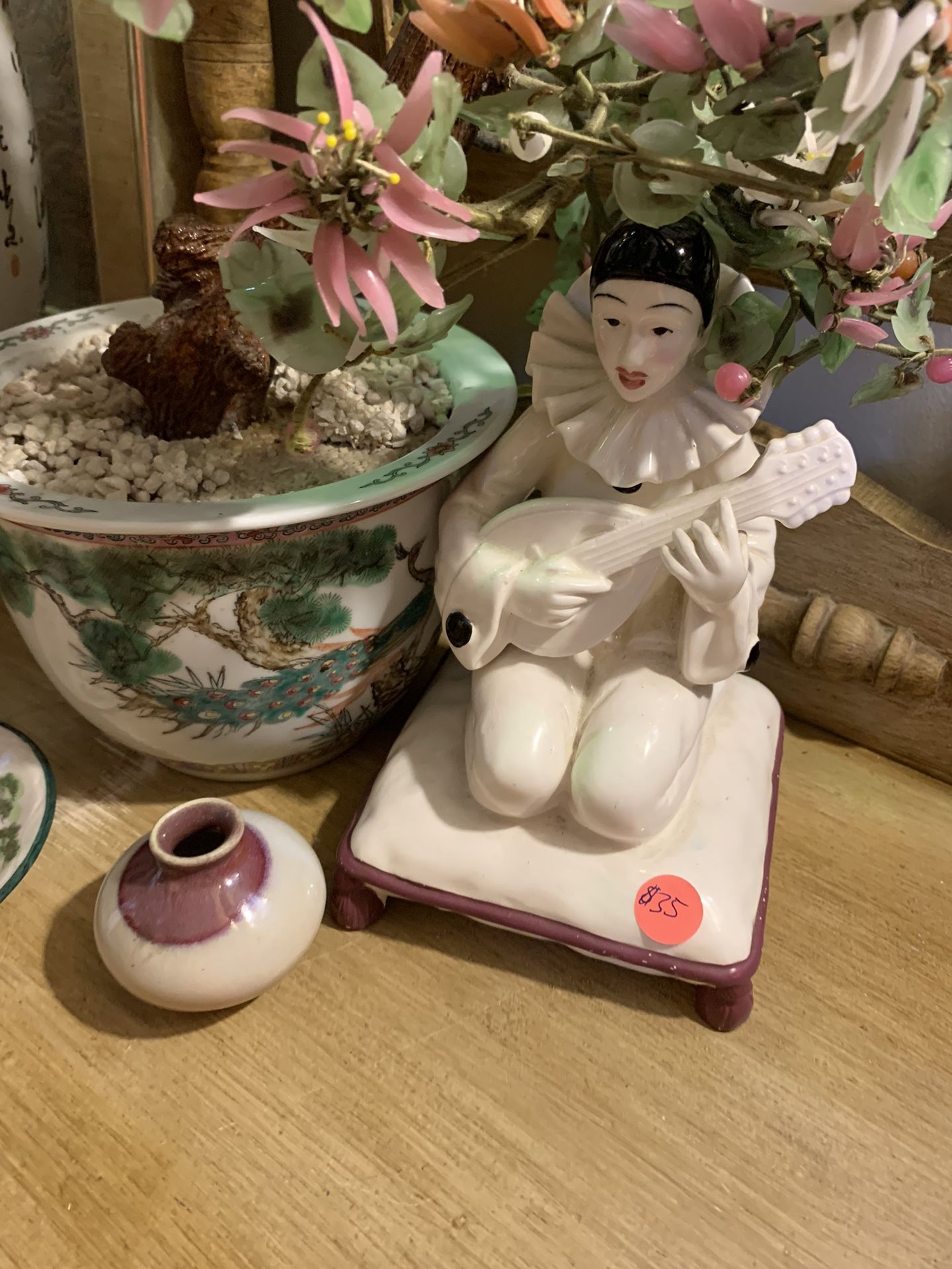 Beautiful Oriental Music Ceramic Lady