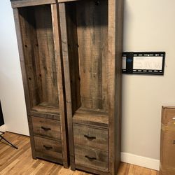 Two Ashley® Trinell Pier Led Lighted Cabinet