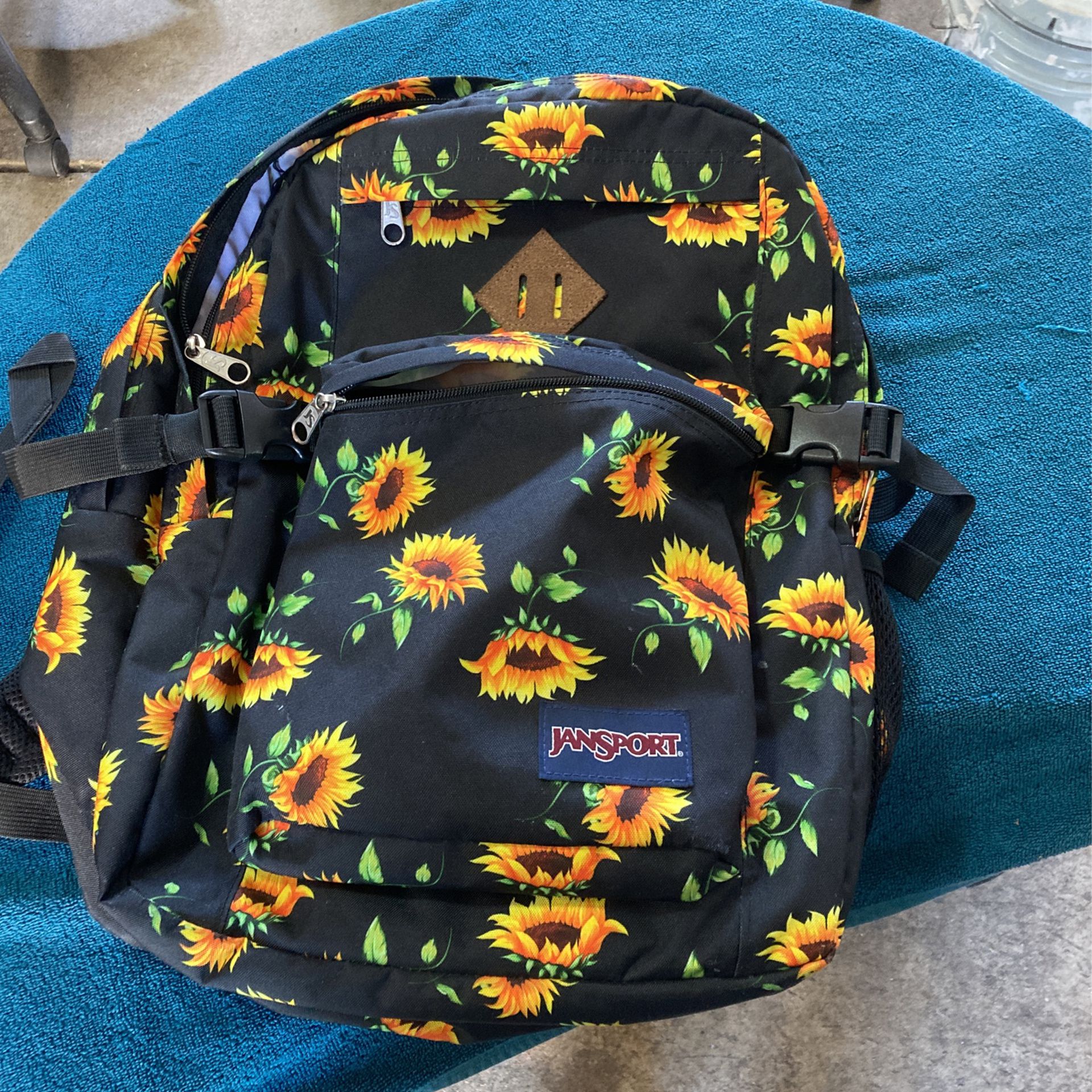 Jansport Backpack Sunflower Design 