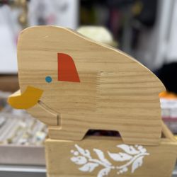 New Wooden Elephant Bank