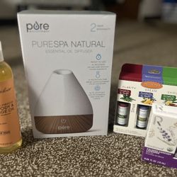 NEW Essential Oil Diffuser Gift Set (Valued at $90) – SpaRoom, Purespa, Shea Moisture  Perfect for Mother’s Day, birthdays, graduation, or anyone need