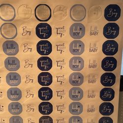 FREE Baby Boy Circle Stickers