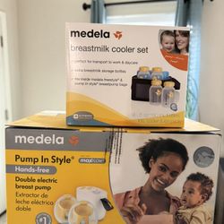 Medela Pump in style Hands-free + Breastmilk Cooler Set