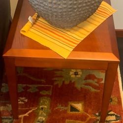 Small Wood Side Table 