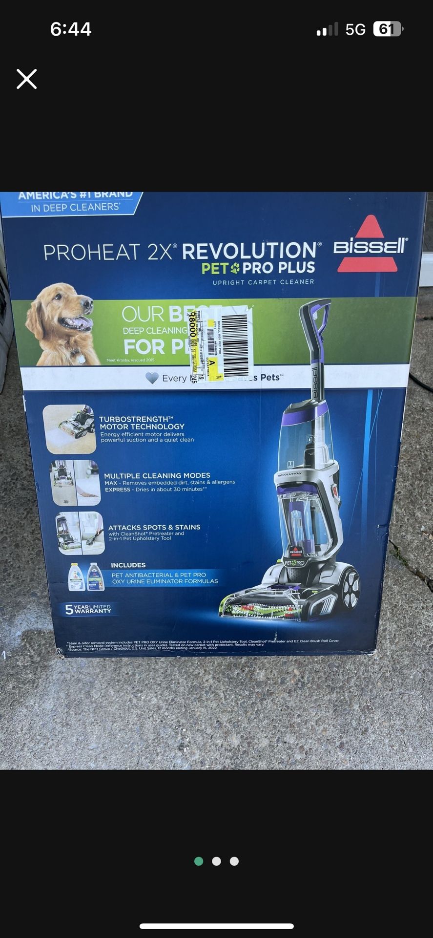 PRO HEAT 2X Revolution Pet Pro Plus Carpet Cleaner 
