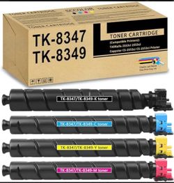 TK8347 TK-8347 TK8349 TK-8349 Toner Cartridge High Capacity 4Pack