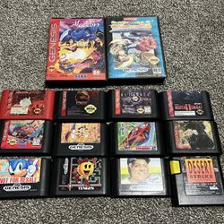 14 Sega Games - Mortal Kombat, Carnage, Ren & Stimpy, Sonic, Quackshot And More